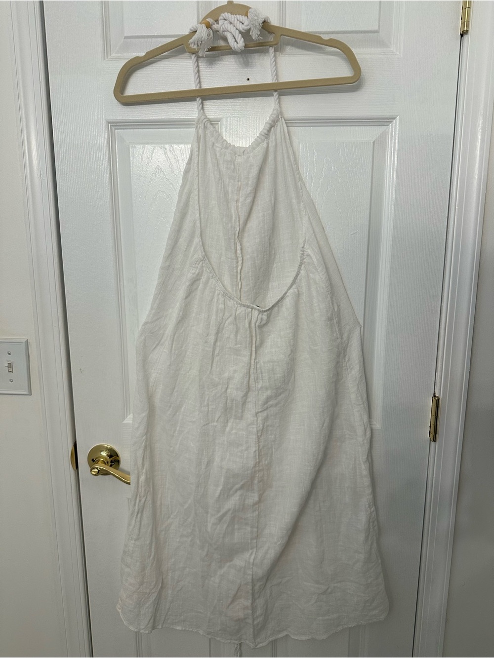 aerie White Halter Midi Cover-Up with Fringe Detail - Picture 4 of 7